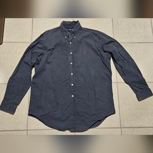 Vintage Ralph Lauren Dark Blue Casual Shirt USA MADE